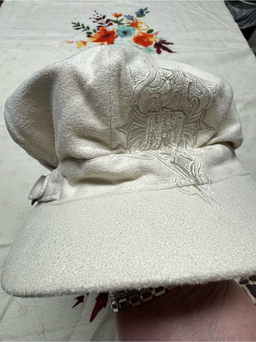 Harley Davidson Suede Newsboy Cap
